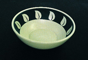 UFFINDELL & WEST leaf printed BOWL
